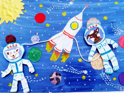 как нарисовать космонавта для детей легко и быстро 3