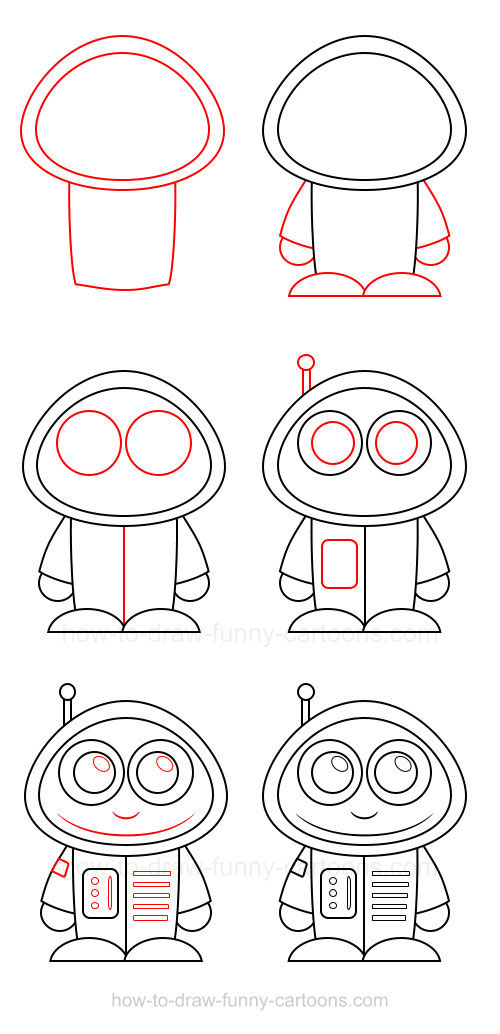 Как нарисовать космонавта для детей 6