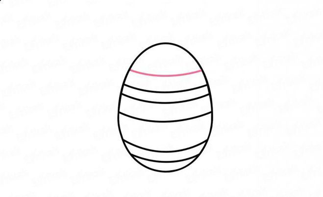 нарисовать пасхальное яйцо на бумаге