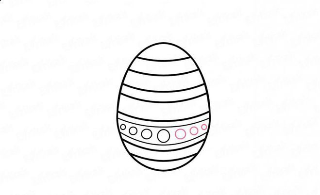 нарисовать пасхальное яйцо на бумаге 2