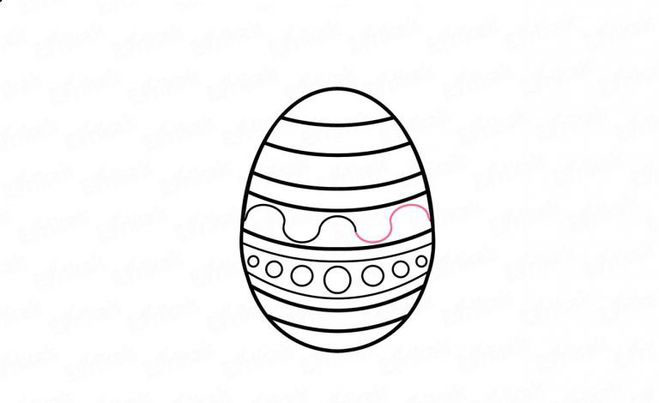 нарисовать пасхальное яйцо на бумаге 3