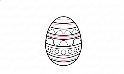 нарисовать пасхальное яйцо на бумаге 4