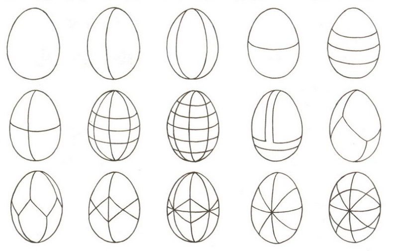 нарисовать пасхальное яйцо на бумаге 51