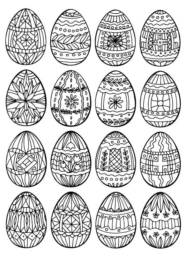 как легко нарисовать пасхальное яйцо 3