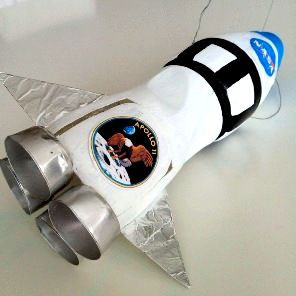 космический корабль своими руками поделка в детский садик из бумаги 5