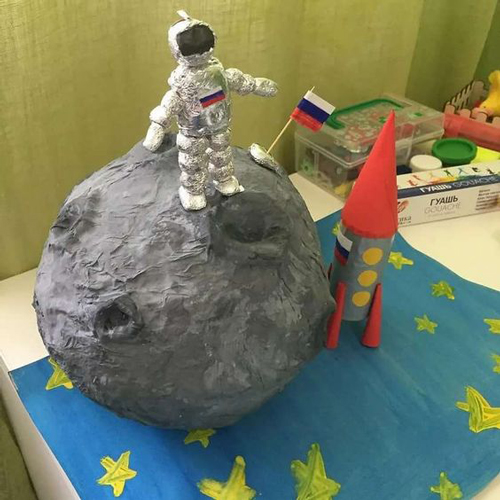 поделки в детский сад на День Космонавтики средняя группа
