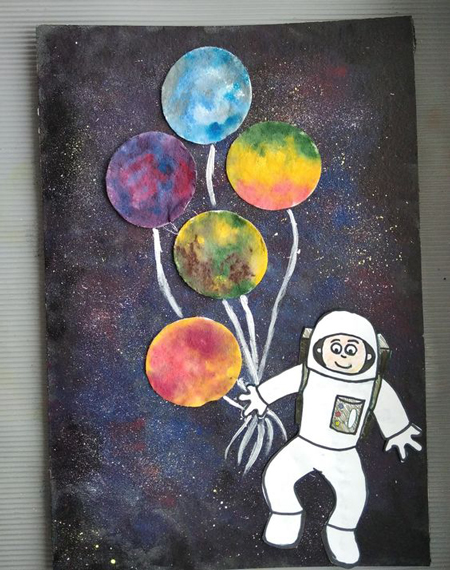поделки в детский сад на День Космонавтики своими руками фото 9