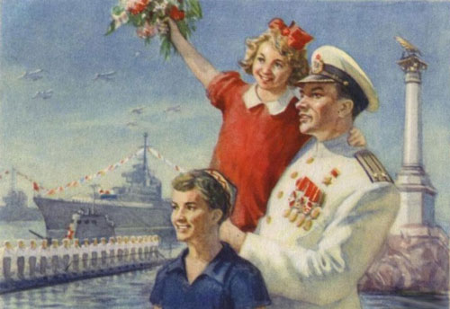 советские открытки с Днем Победы 70-80 годов СССР 2